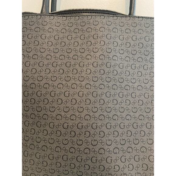 NWT GUESS PURSE/ COAL BOOKER HANDBAG/ GUESS DARK LIGHT GRAY PURSE, 11"H x 13"W - Picture 4 of 13